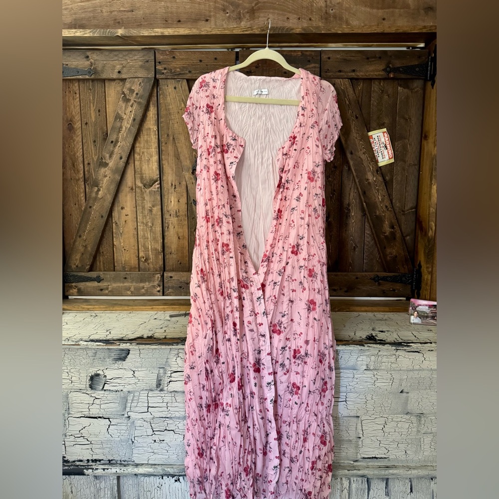 Floral Pink Maxi Dress